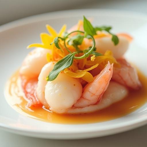 Dettaglio di un antipasto di mare